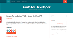 Desktop Screenshot of codefordeveloper.com